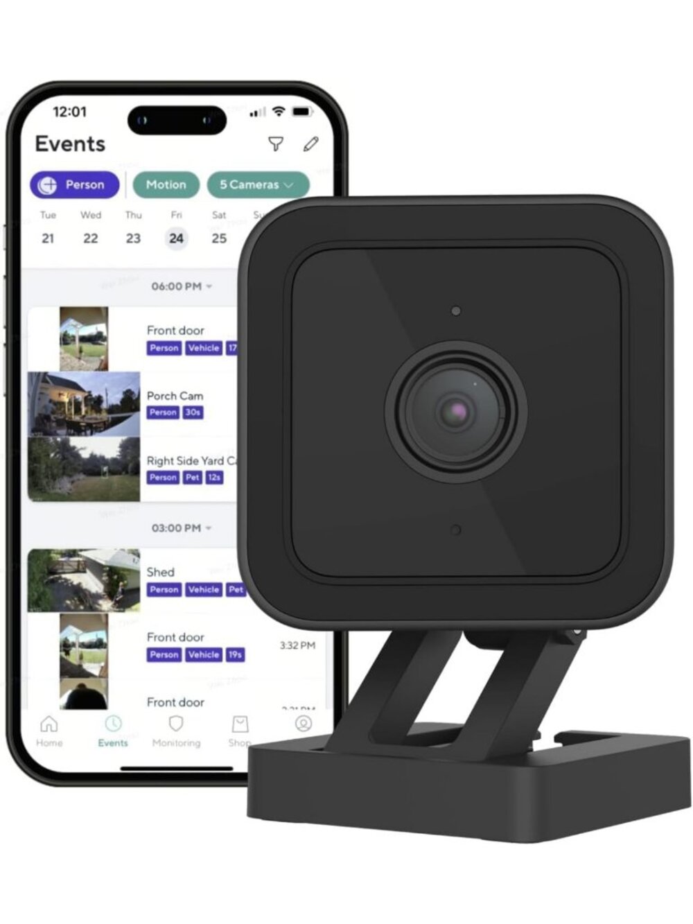 1080p Color Night Vision Indoor/Outdoor Security Camera - Smart Home